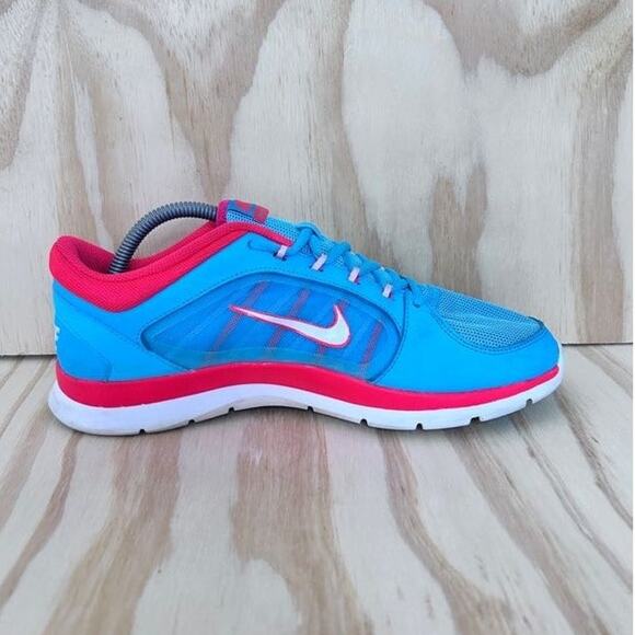 Nike - Flex Trainer 4 - Running Shoes - Blue/Pink - Women's - 10 - 643083-400 - Picture 5 of 9